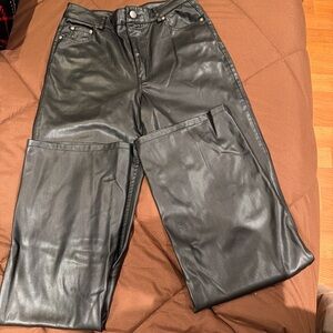 Zara Women's Straight Leg Black Jeans